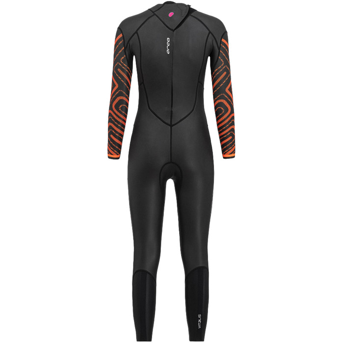 2024 Orca Womens Vitalis Breast Stroke Back Zip Open Water Swim Wetsuit NN6B4801 - Black